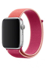Apple Watch Uyumlu Hasrı Örgü Kordon Nar Çiçeği