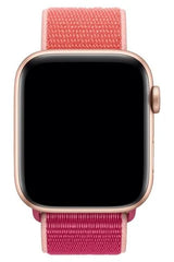 Apple Watch Uyumlu Hasrı Örgü Kordon Nar Çiçeği