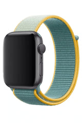 Apple Watch Uyumlu Hasır Örgü Kordon Zeytuni