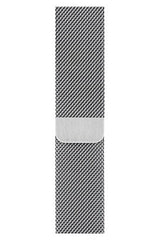 Apple Watch Uyumlu Metal Hasır Kordon Gümüş