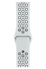 Apple Watch Uyumlu Delikli Silikon Kordon Beyaz Siyah