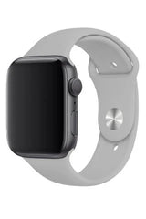 Apple Watch Uyumlu Silikon Kordon Gri