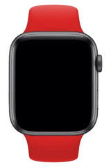 Apple Watch Uyumlu Silikon Kordon Kırmızı