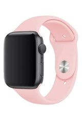 Apple Watch Uyumlu Silikon Kordon Pudra Pembe