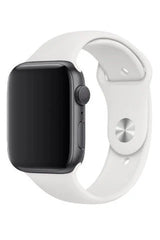 Apple Watch Uyumlu Silikon Kordon Beyaz