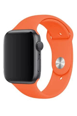 Apple Watch Uyumlu Silikon Kordon Turuncu