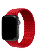 Apple Watch Uyumlu Örgü Loop Kordon Kırmızı