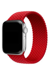 Apple Watch Uyumlu Örgü Loop Kordon Kırmızı