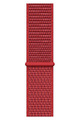 Apple Watch Uyumlu Hasır Örgü Kordon Kırmızı